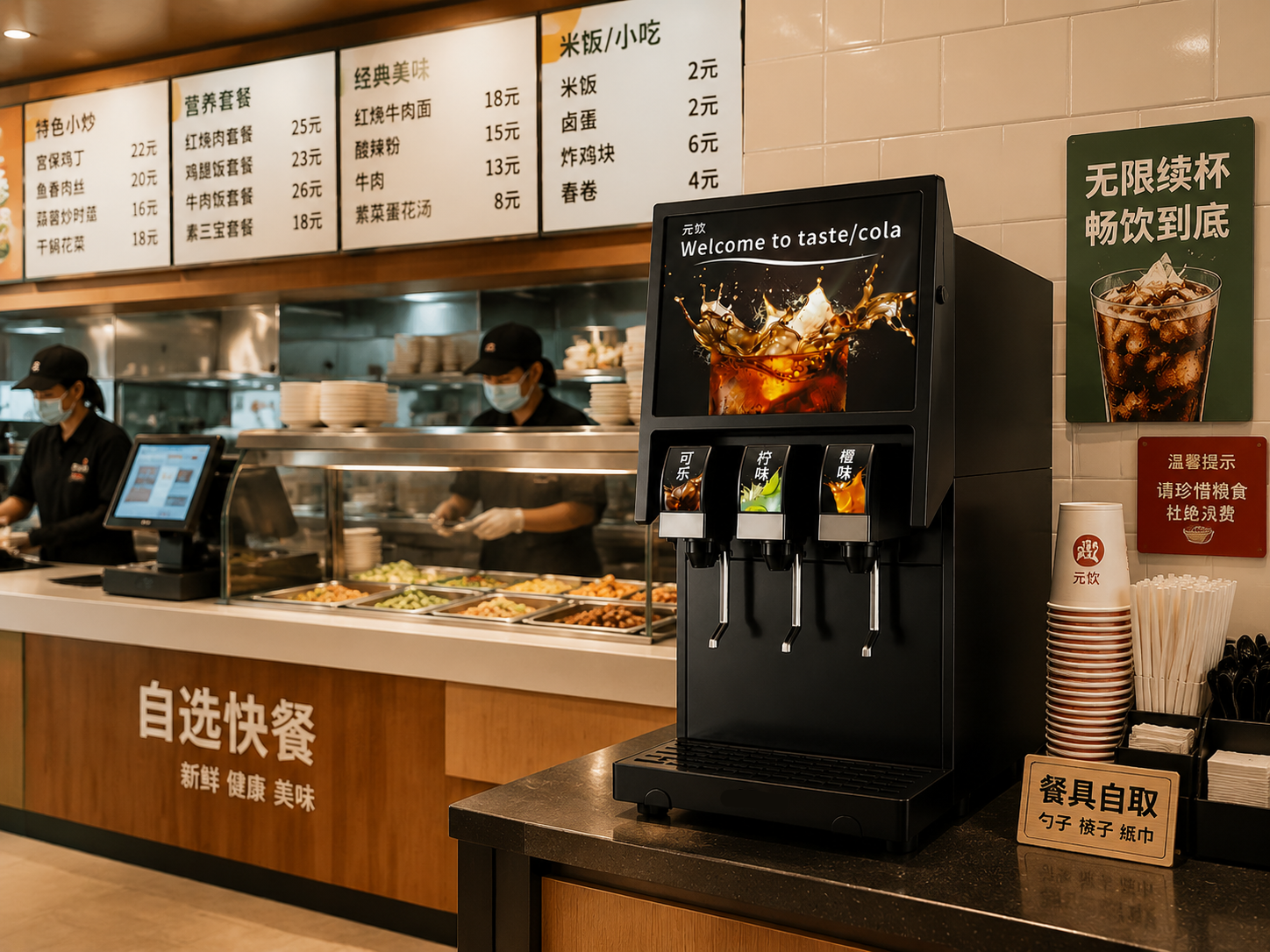 元饮简伯L1-3F可乐机实物图
