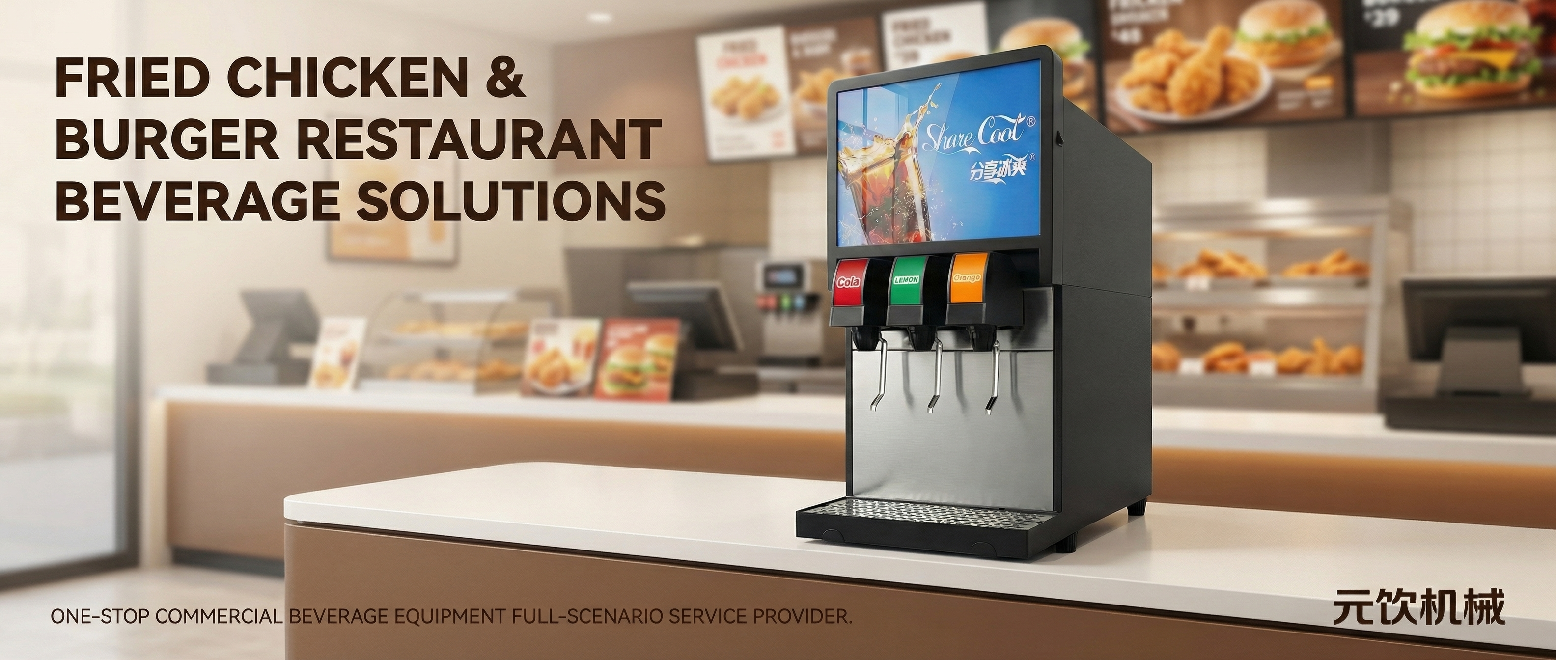 Beverage Solution for Fried Chicken & Burger Shops